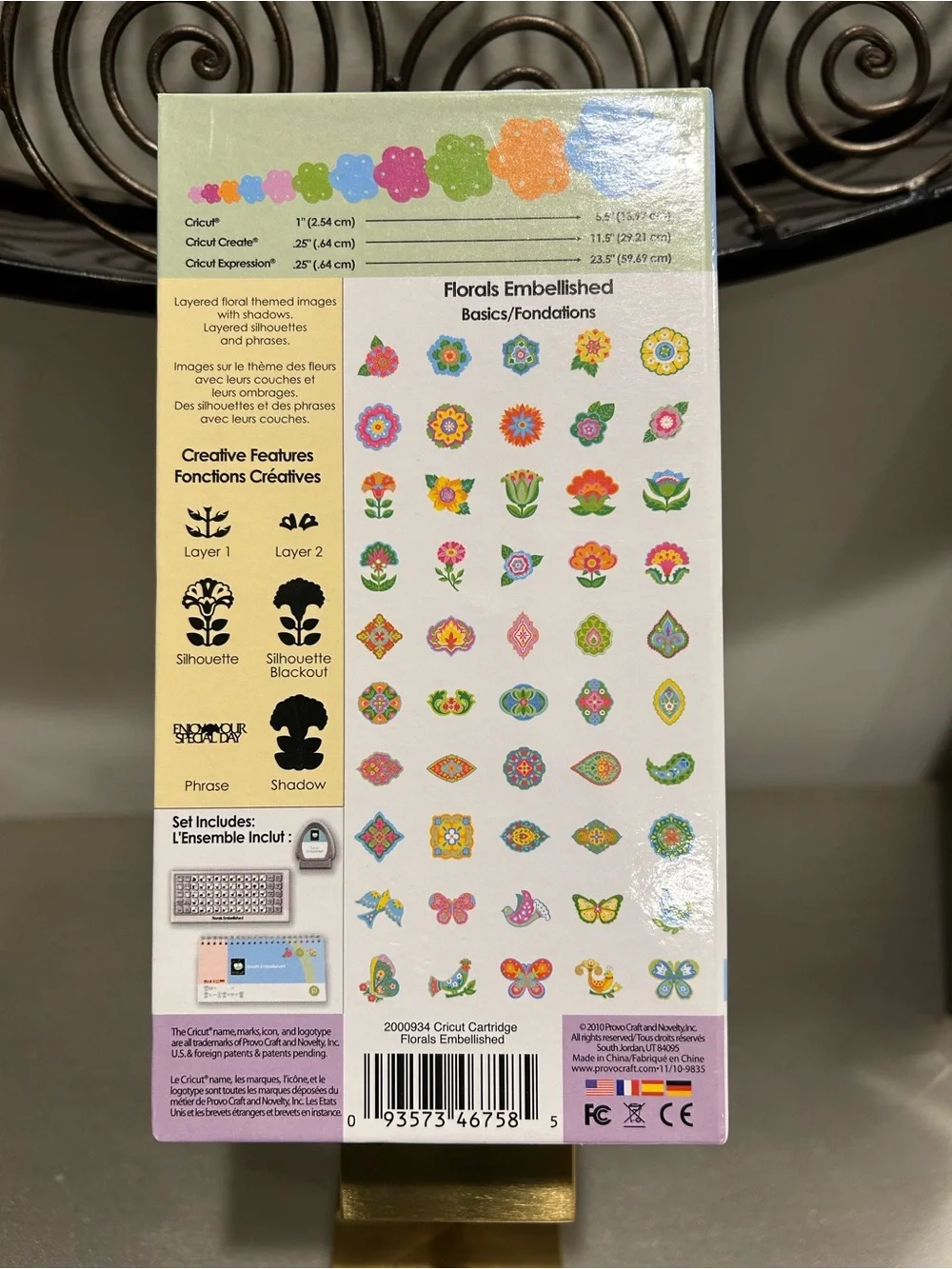 Cricut Florals Embellished Cartridge - Multicolor